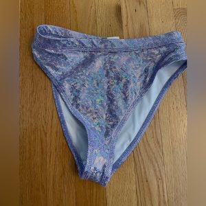 NEW IHEARTRAVES Size Small Bikini Bottoms Lavender Iridescent